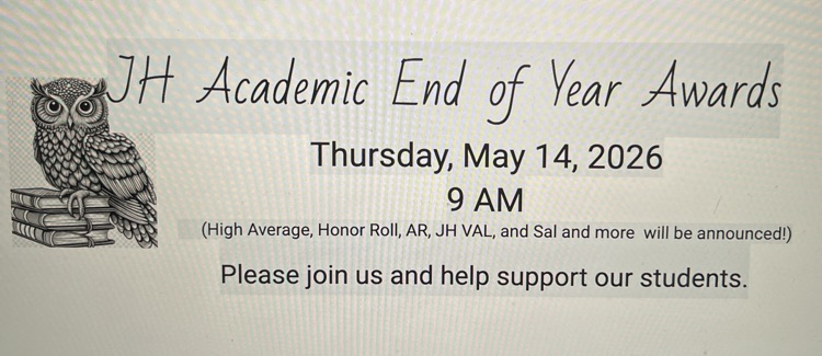 academic Awards notice May 14 