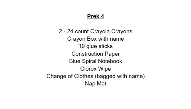 prek 4