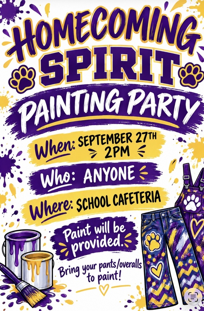 Homecoming spirit painting party