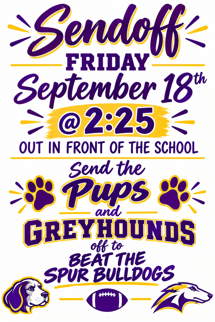 Send off flyer for Friday 9/18/26