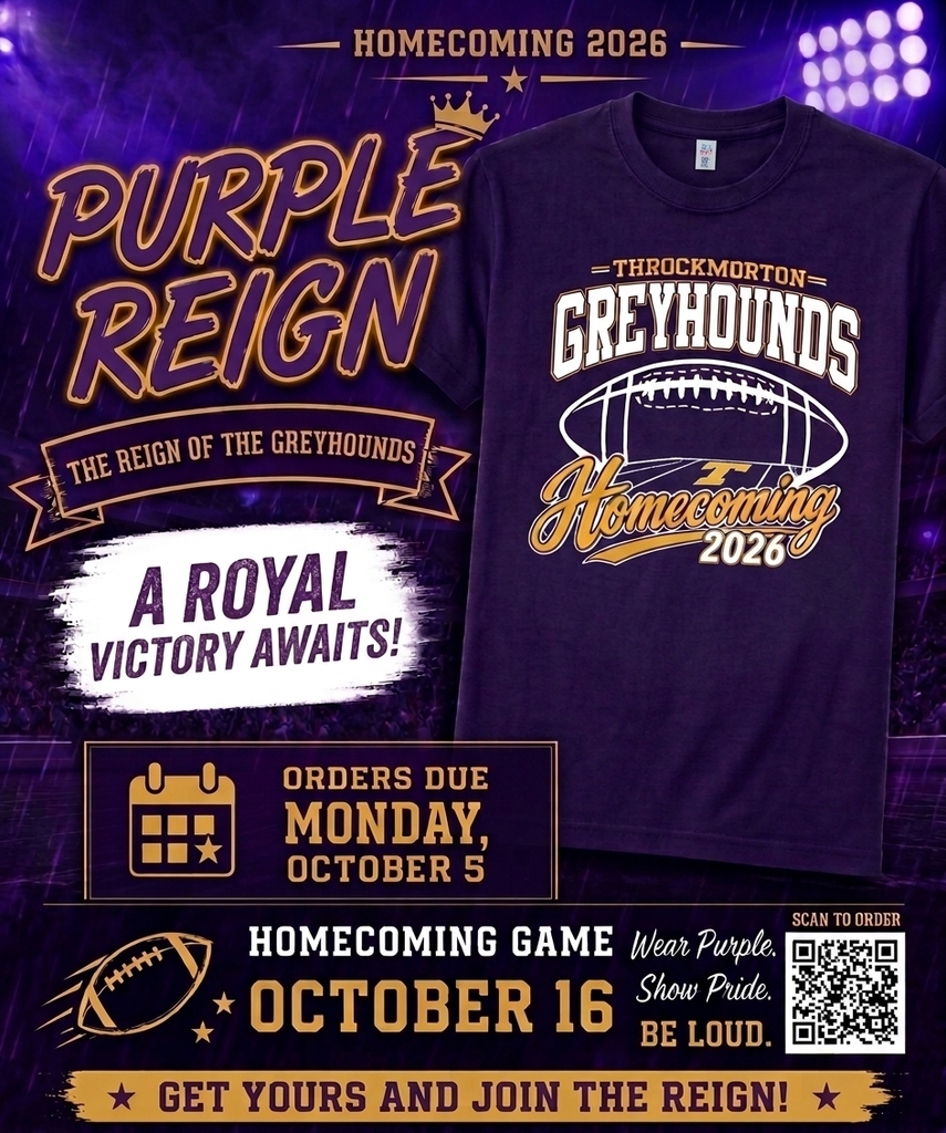 Flyer for homecoming shirts