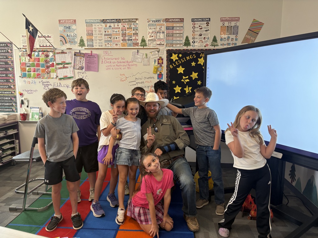 silly picture of rancher and 3rd grade