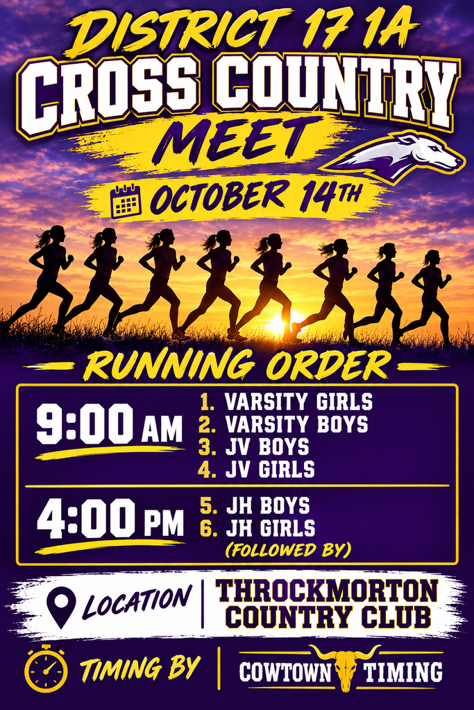 District Cross Country info