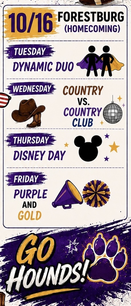 Homecoming dress up days