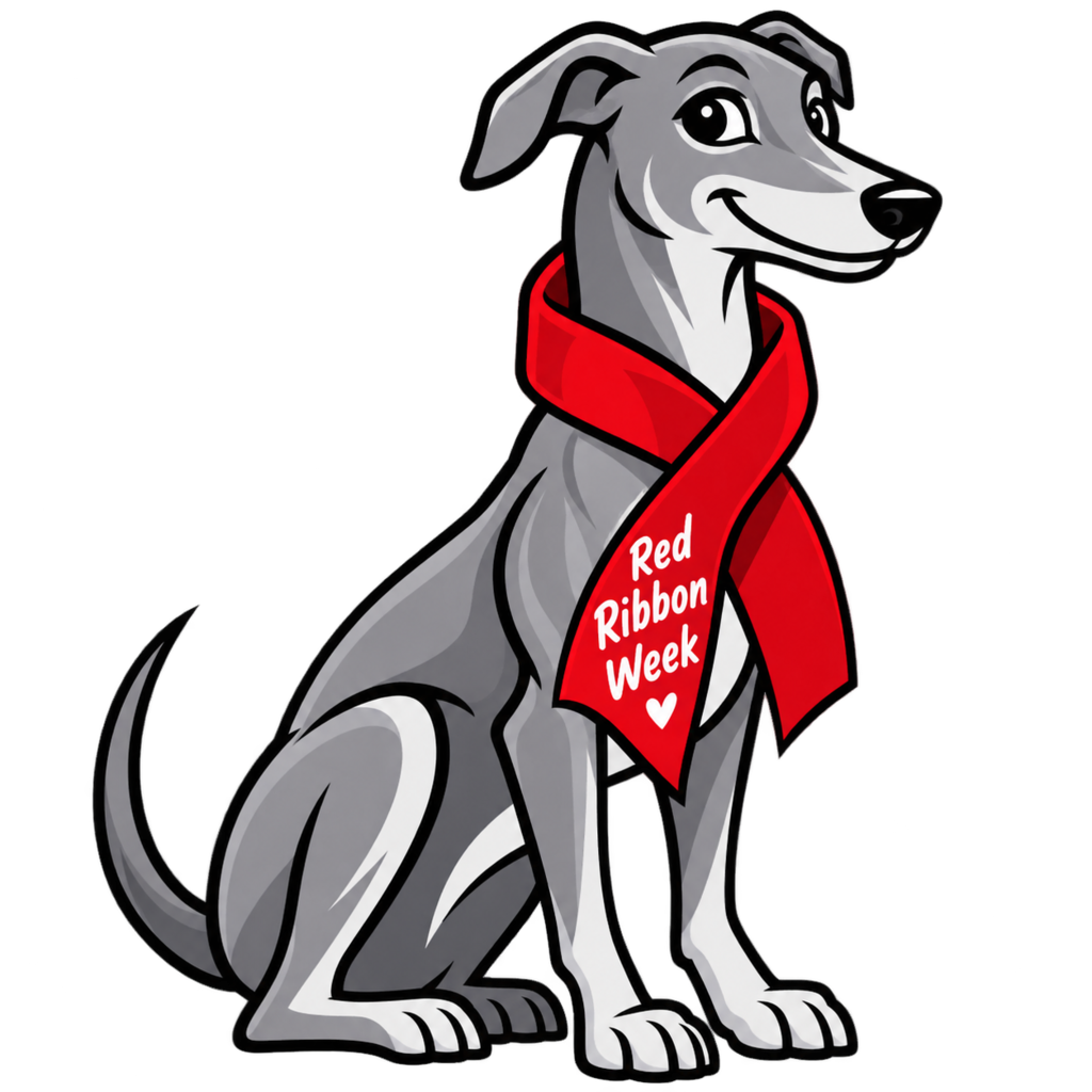 Red Ribbon Week Greyhound