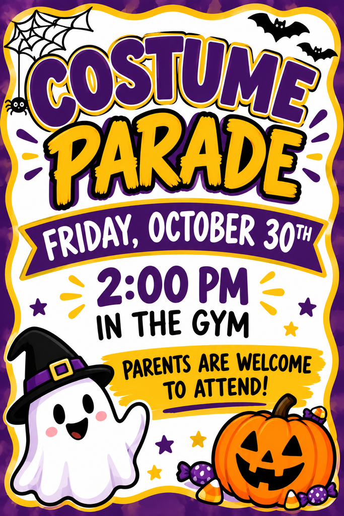 Costume Parade Flyer