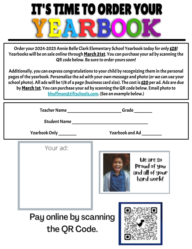 Yearbook Order Form