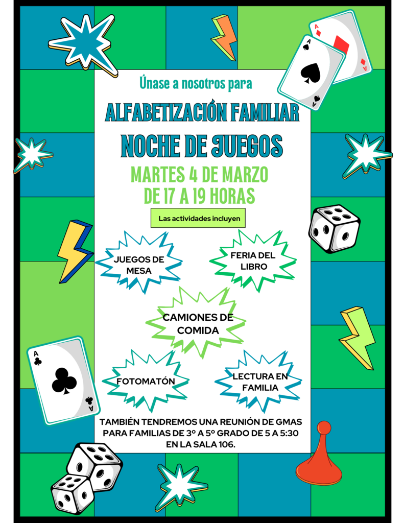 Family Literacy Game Night