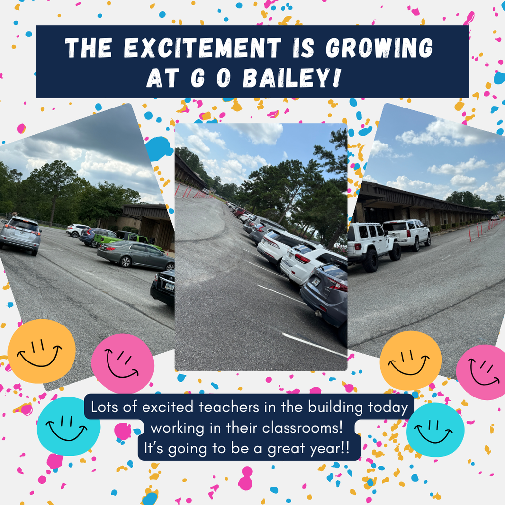 G O Bailey teachers in parking lot