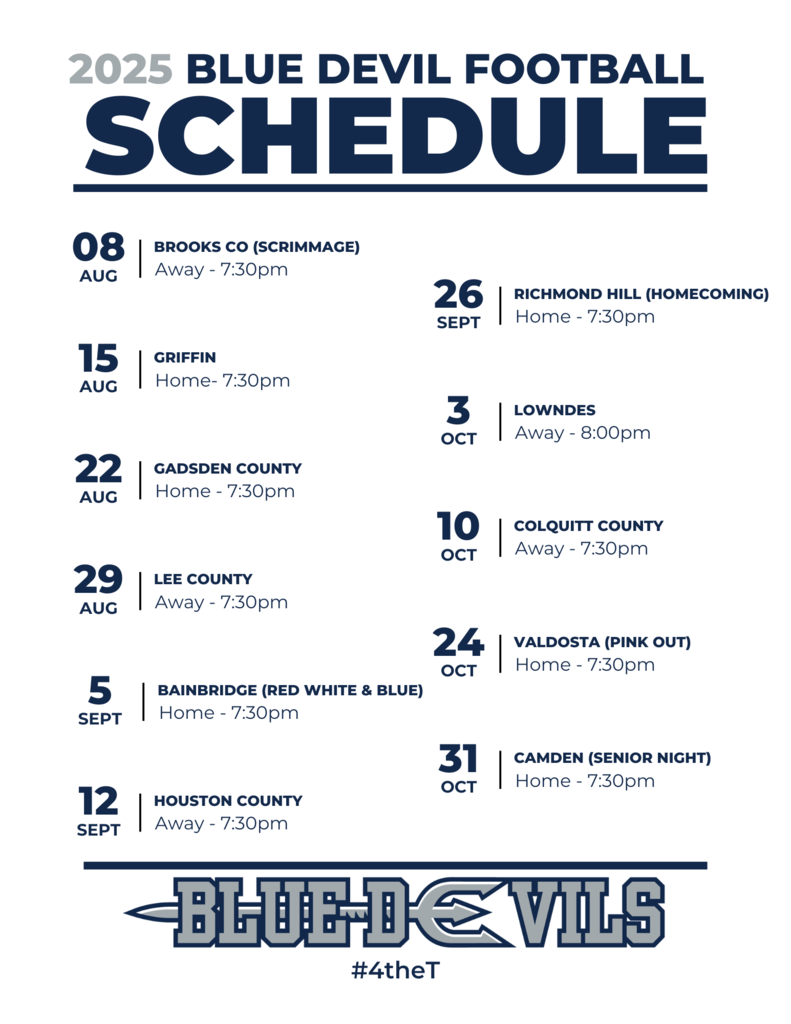 Blue Devil Football Schedule
