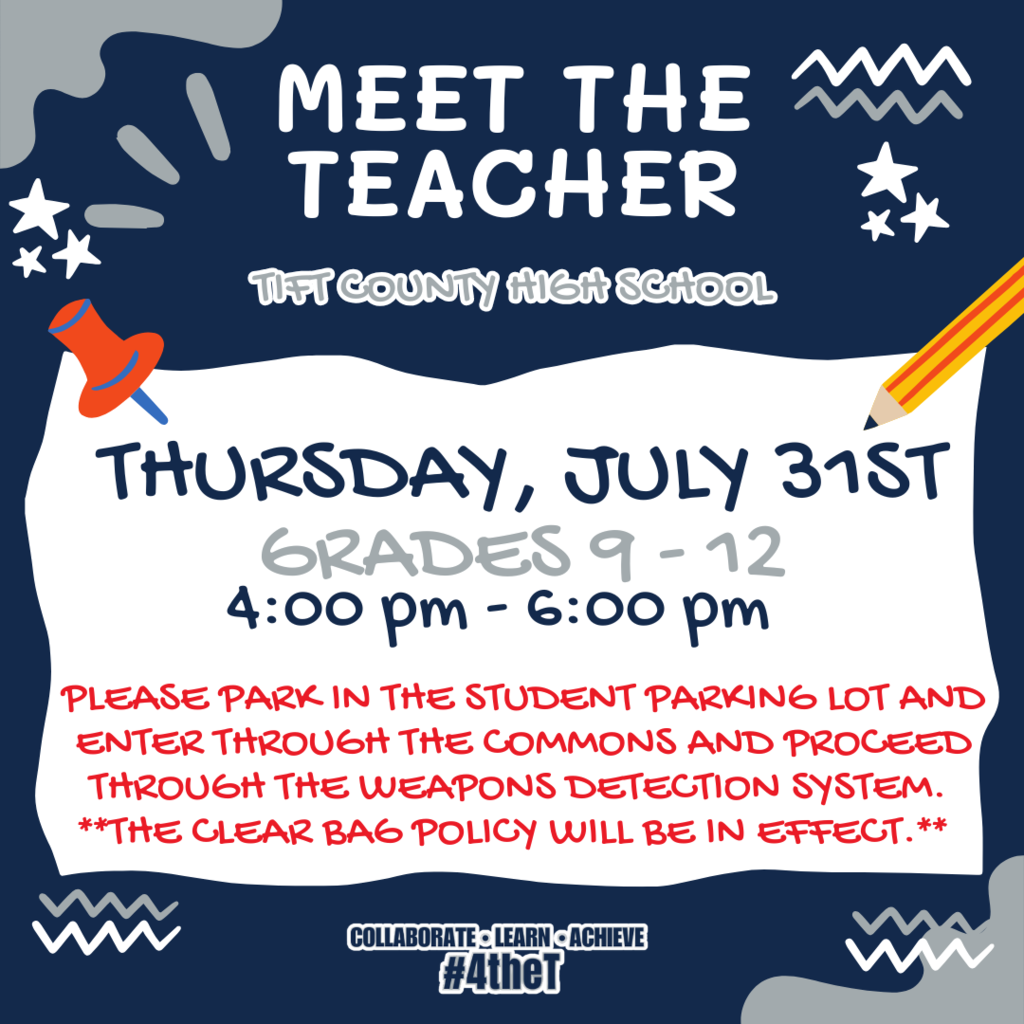 TCHS Meet the Teacher Information