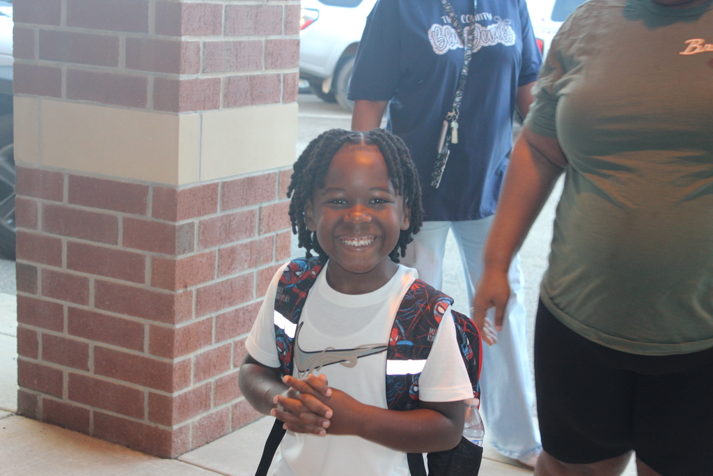 Students on the 1st day of school. 