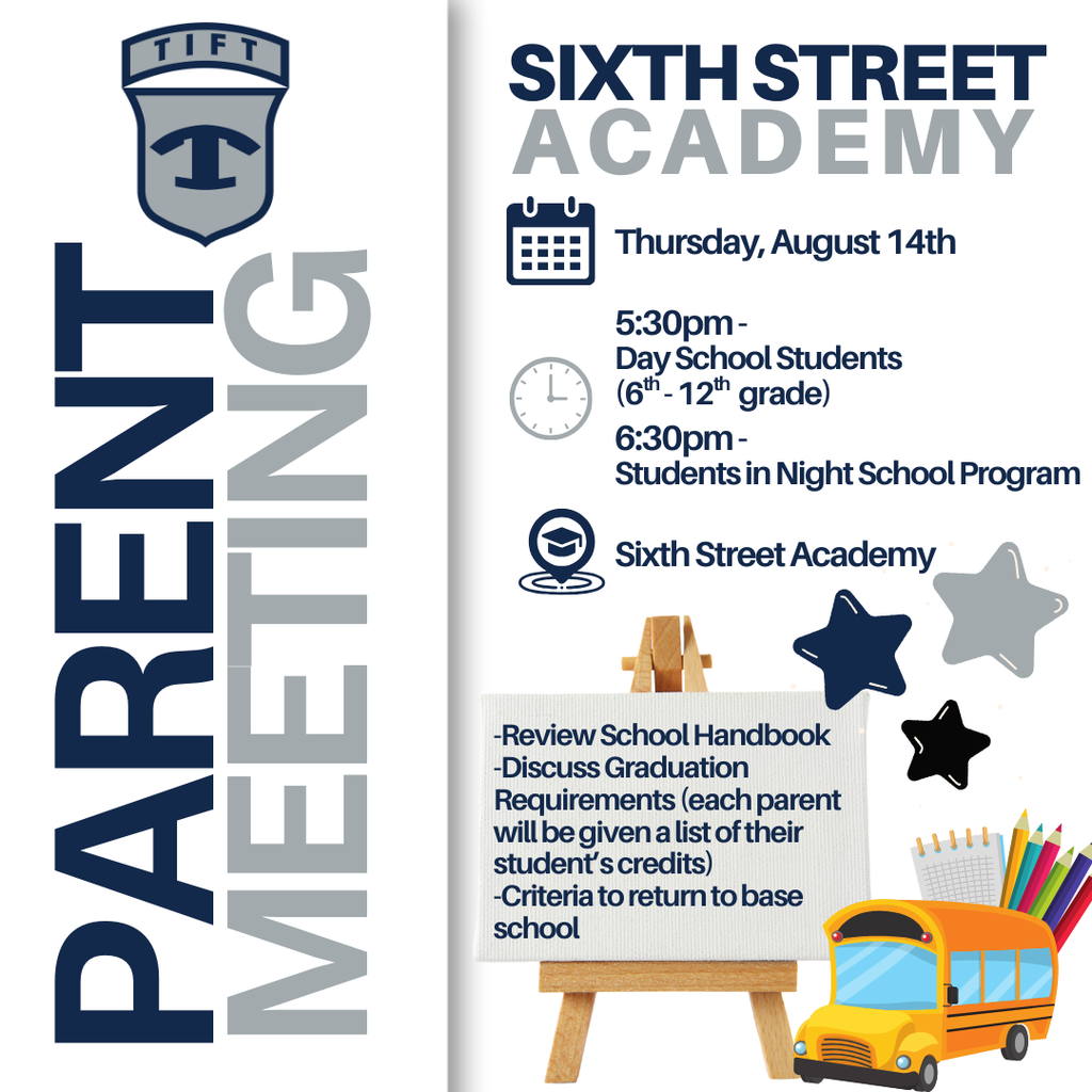 Sixth Street Academy Parent Meeting