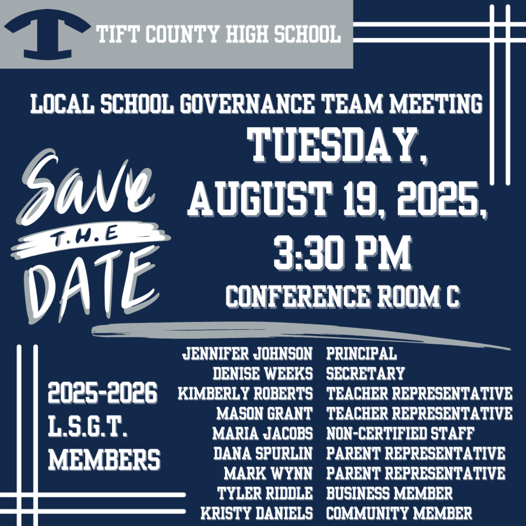 TCHS LSGT Meeting Save the Date
