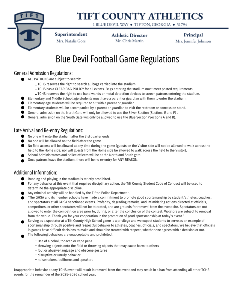 2025 Football Regulations