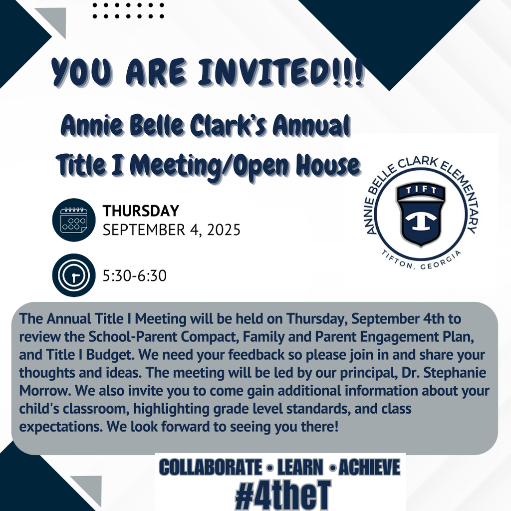 ABCE Title 1 Meeting and Open House