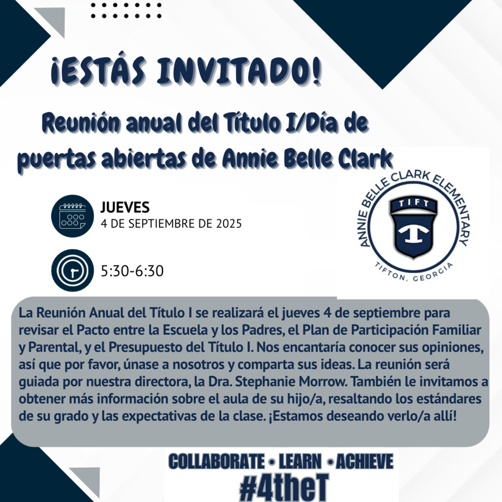 ABCE Title 1 Meeting and Open House