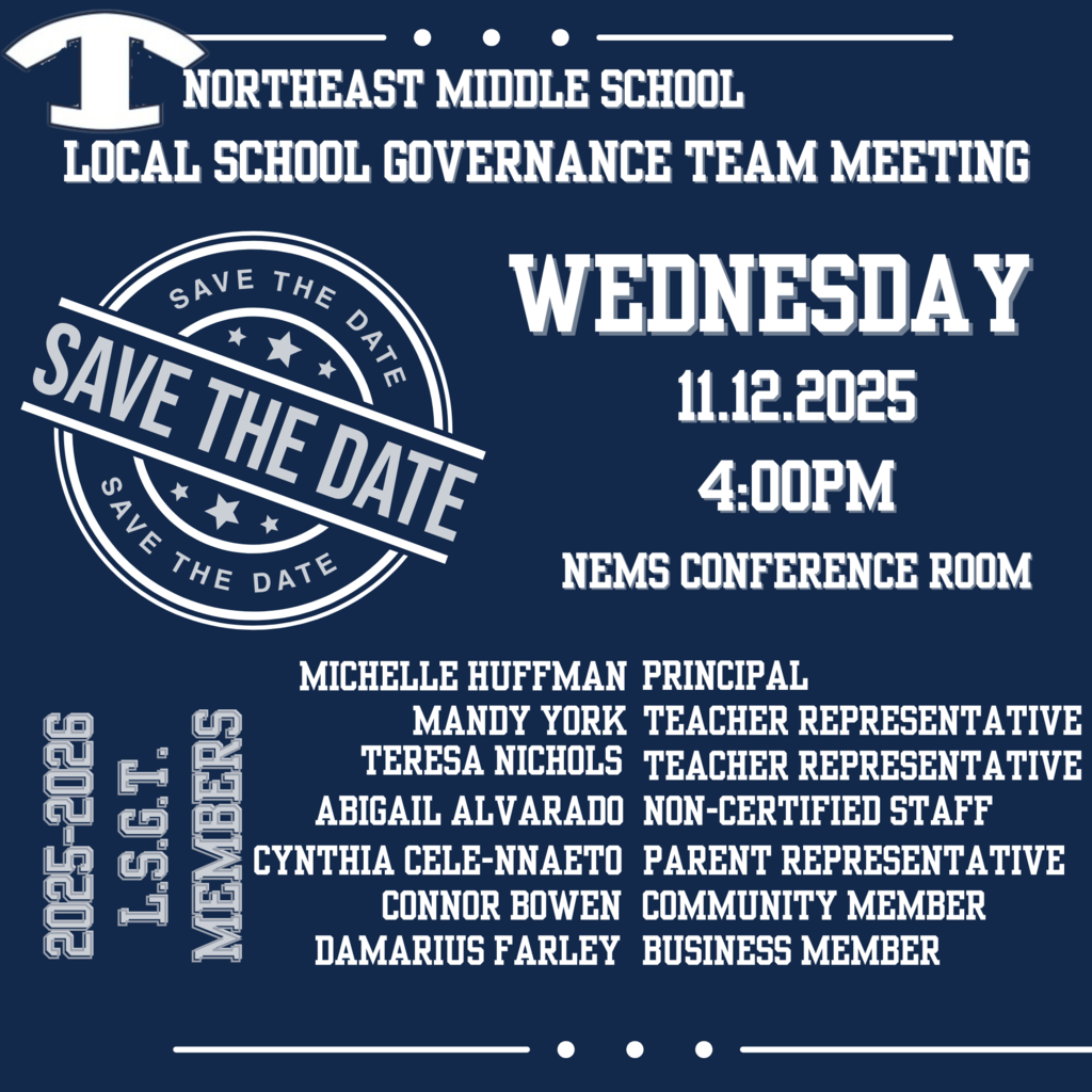 NEMS NEXT LSGT MEETING IS NOVEMBER 12 @ 4:00PM