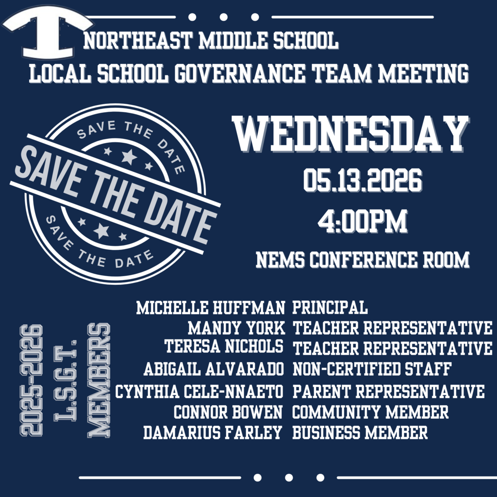NEMS NEXT LSGT MEETING IS MAY 13 at 4PM