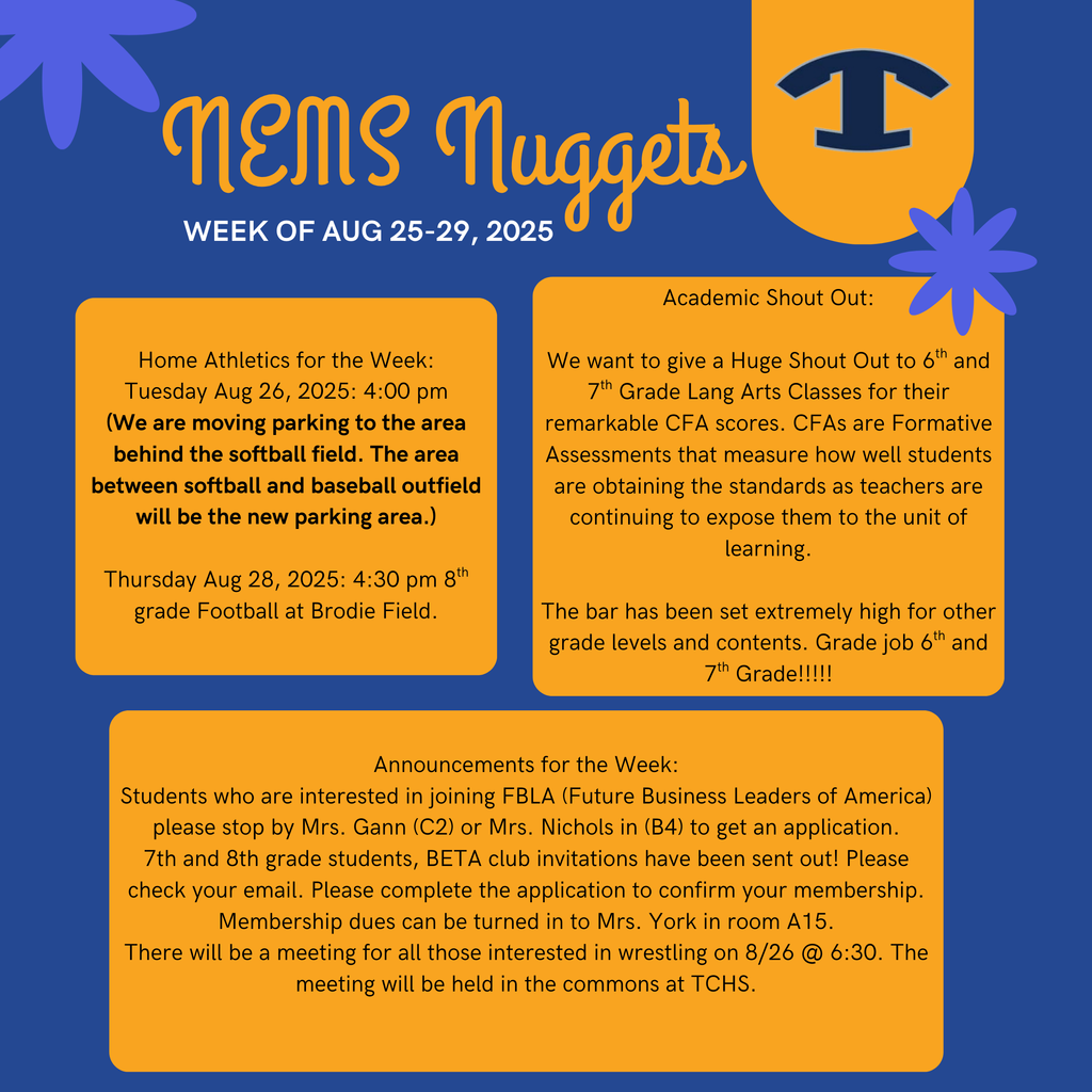 NEMS NUGGETS for the week of August 25