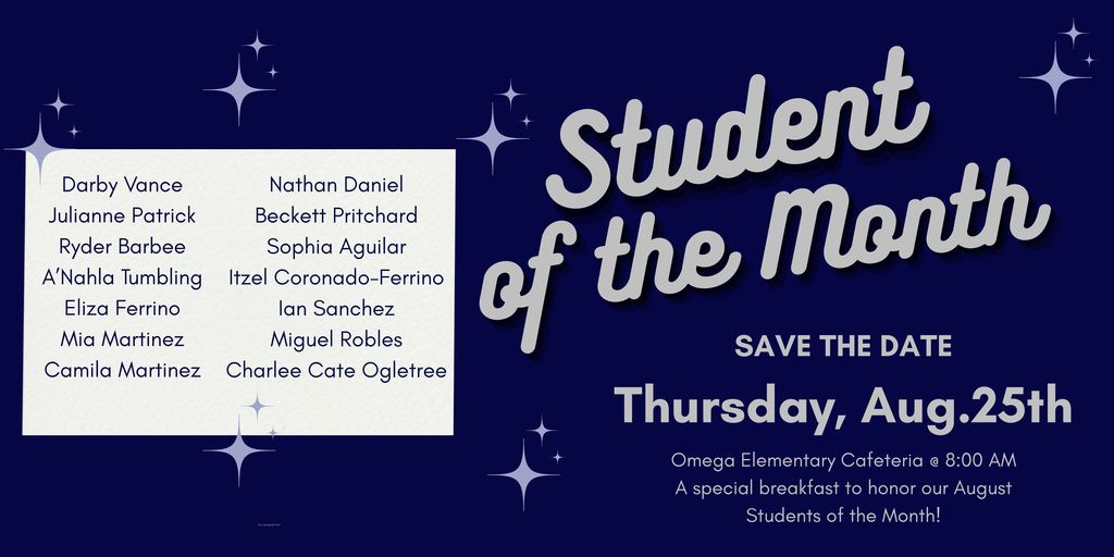 Student of the Month Flyer