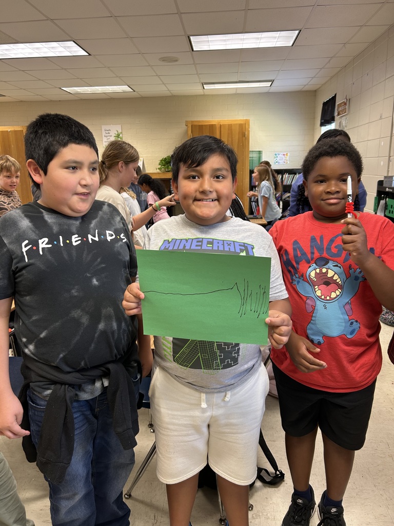 Students using seismographs.