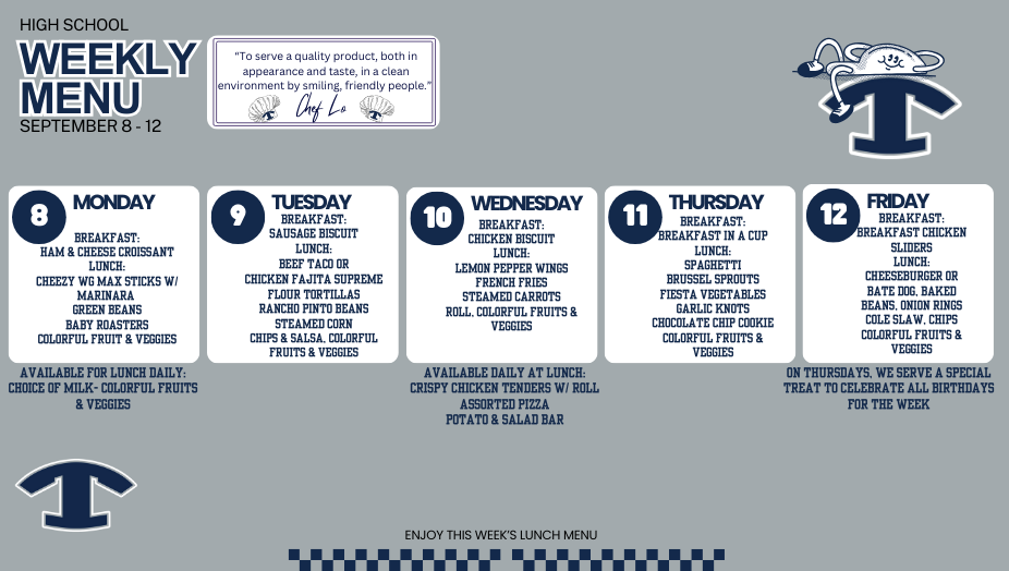 Lunch Menu