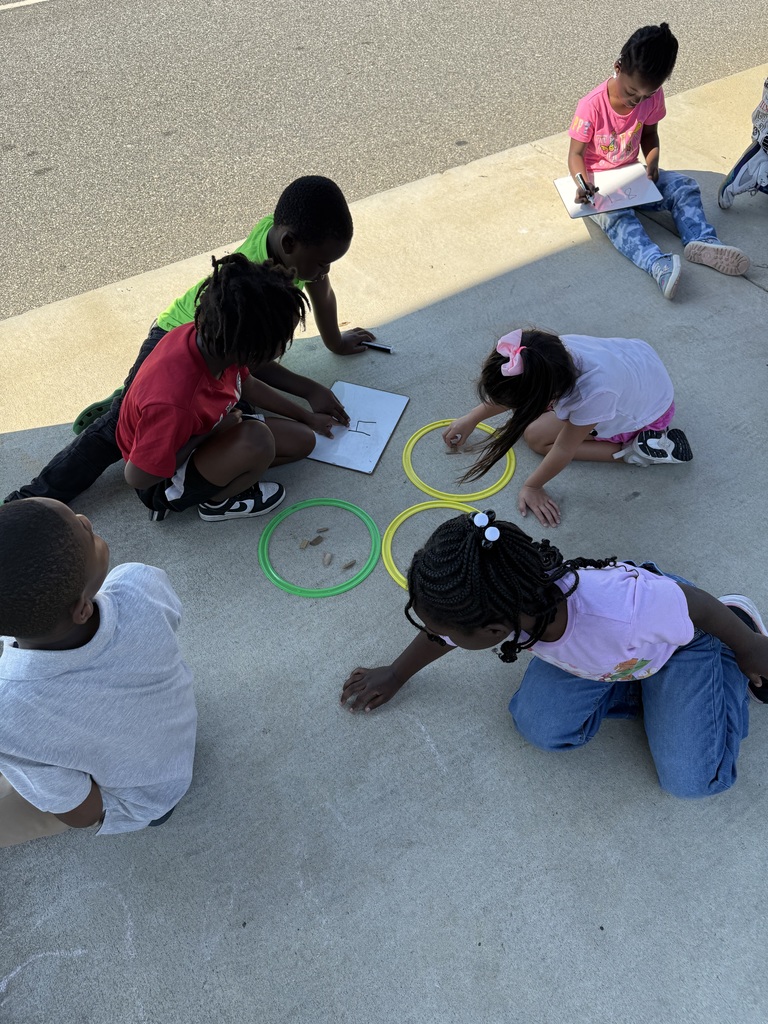 Mrs McRae’s class practiced math outside today with life size number bonds! We introduced fact families by using wood chips to represent the numbers and make addition and subtraction sentences!