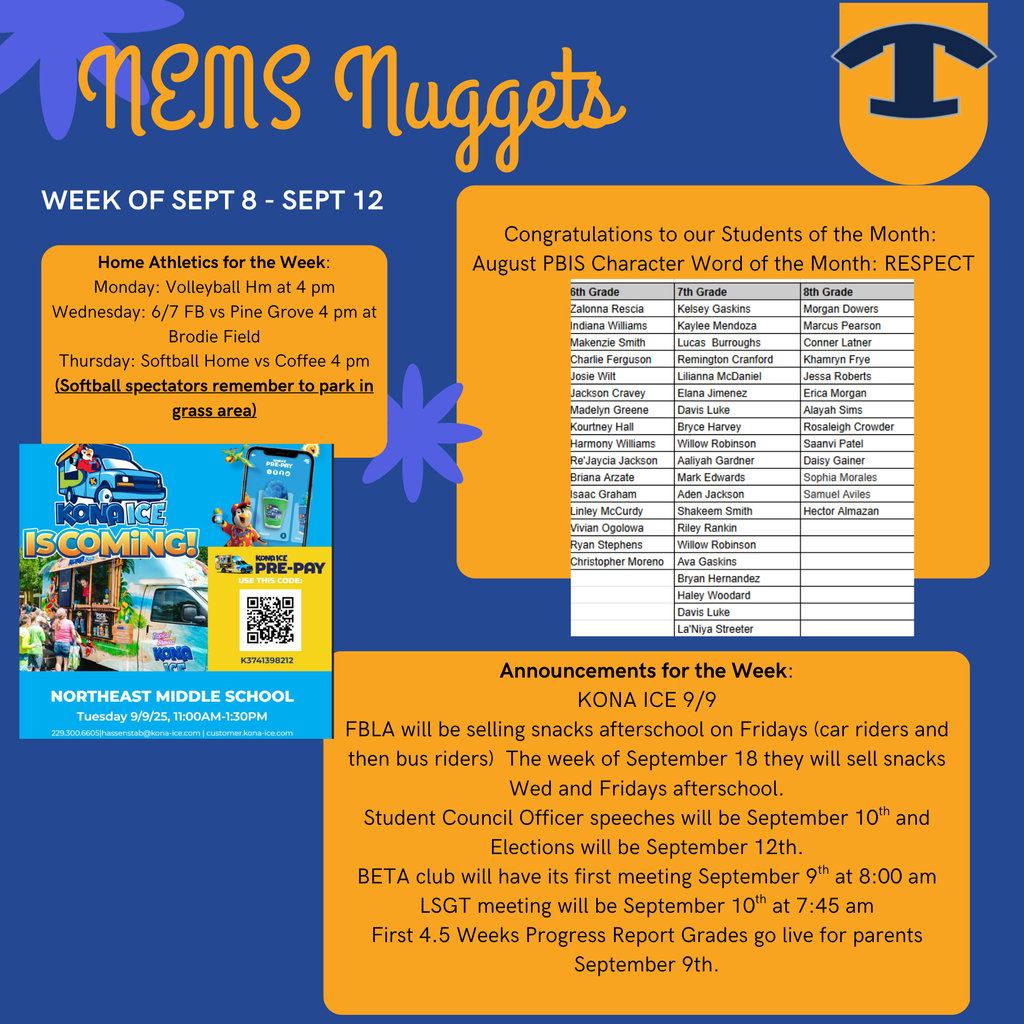 NEMS NUGGETS WEEK OF SEPTEMBER 8
