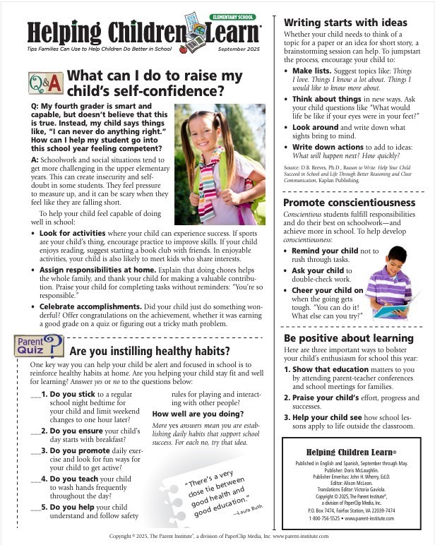 Helping Children Learn Newsletter p. 2