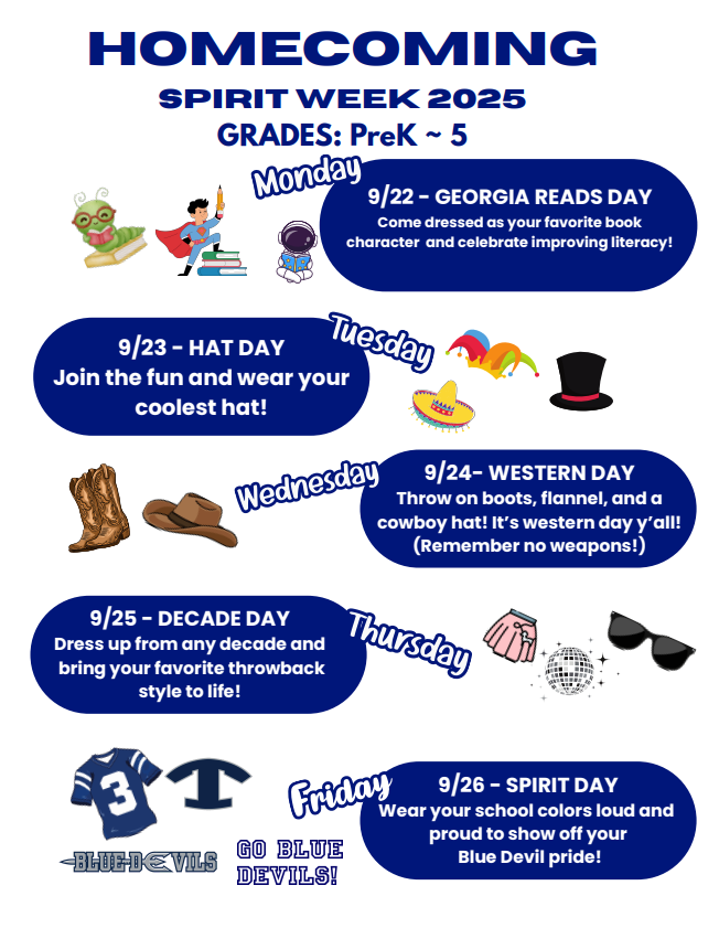 Homecoming dress up days