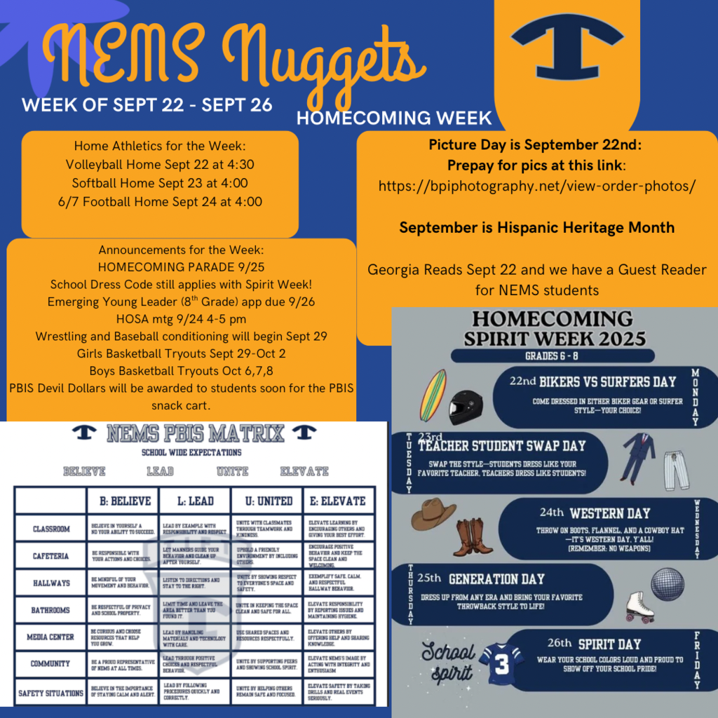 NEMS NUGGETS for the week of SEPTEMBER 22