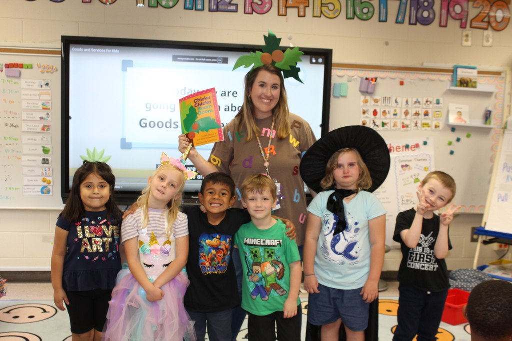 Students/staff dress up as their favorite book character.