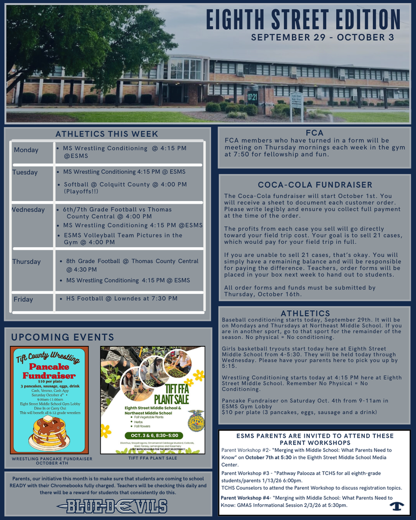 ESMS Eighth Edition Sept. 29- Oct. 3