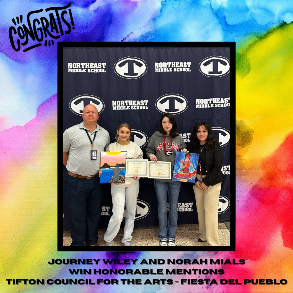 STUDENTS WIN HONORABLE MENTION with TIFTON COUNCIL FOR THE ARTS  - FIESTA DEL PUEBLO