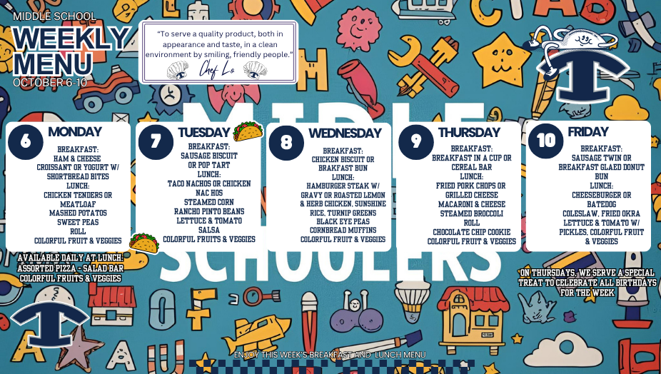 WEEKLY MENU