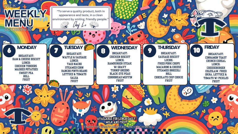 WEEKLY MENU