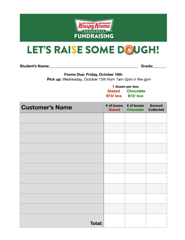 Donut Order Form
