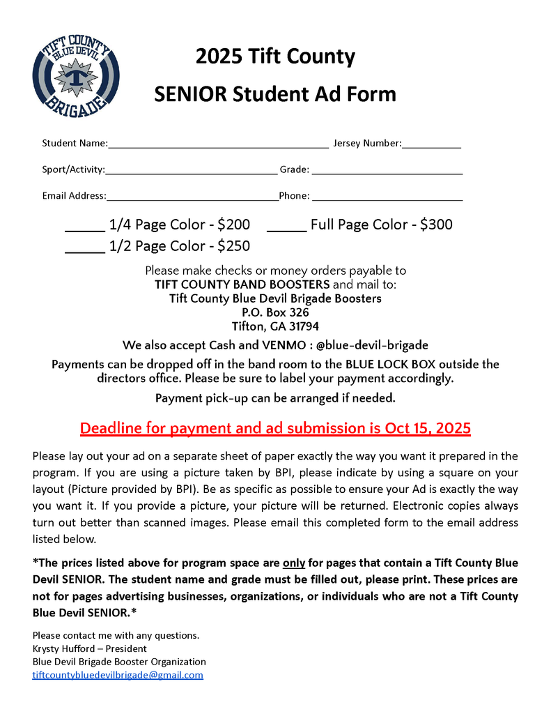 Senior Ad Form