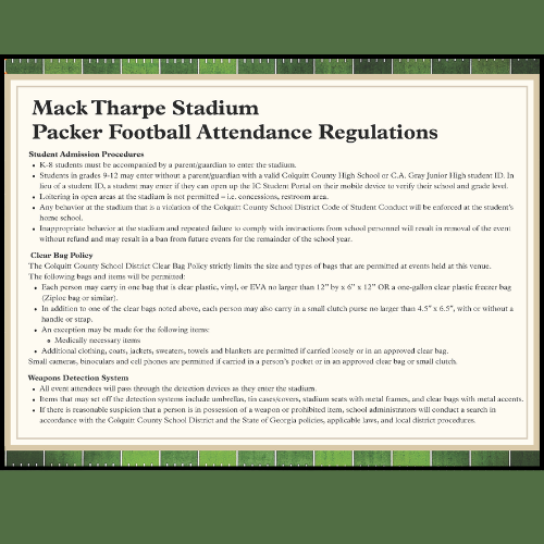Attendance Regulations Colquitt