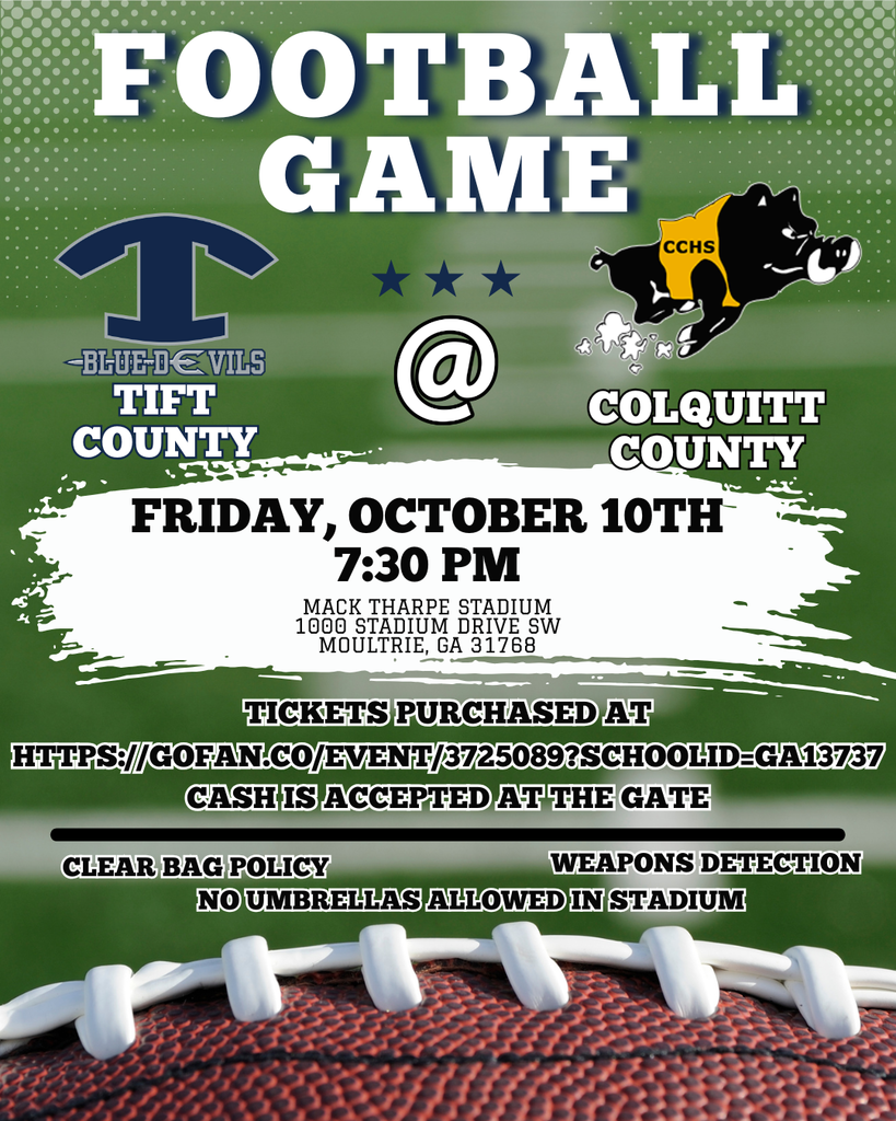 Colquitt Co Football Game Information