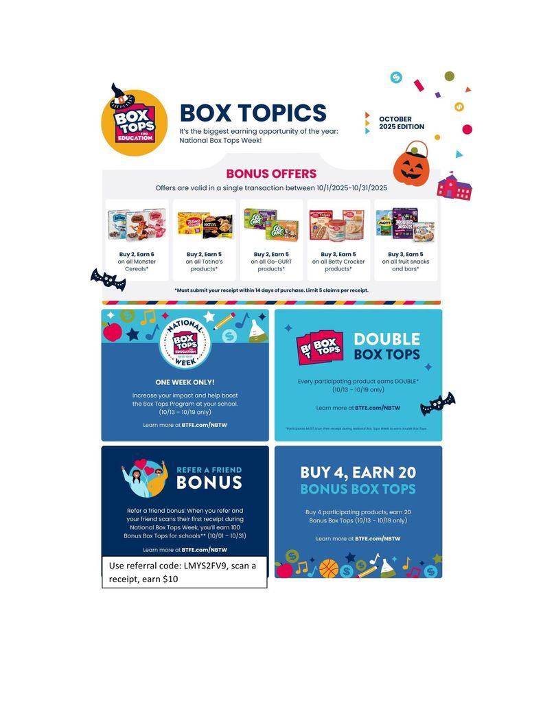 October Box Topics English