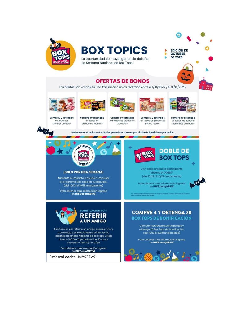 Box Topics October Spanish