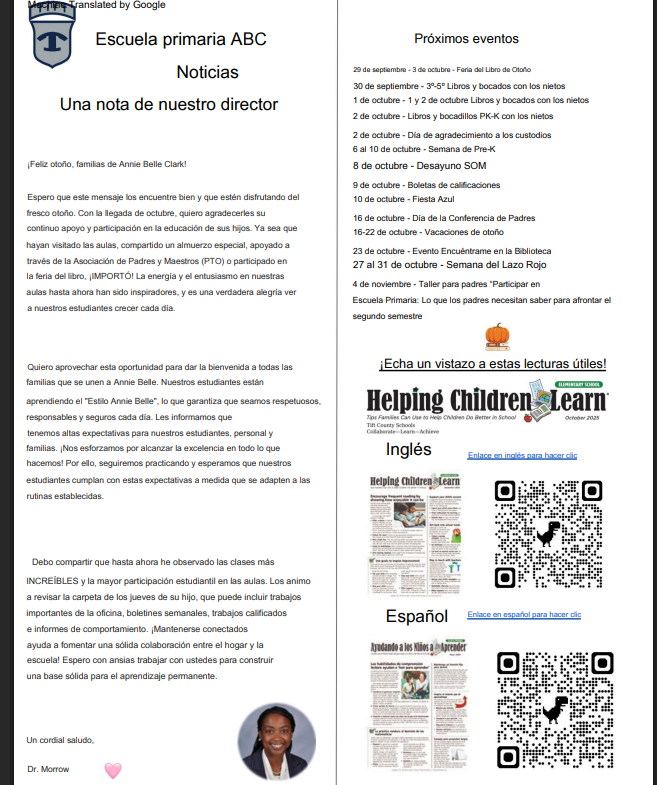 Oct. ABC Newsletter