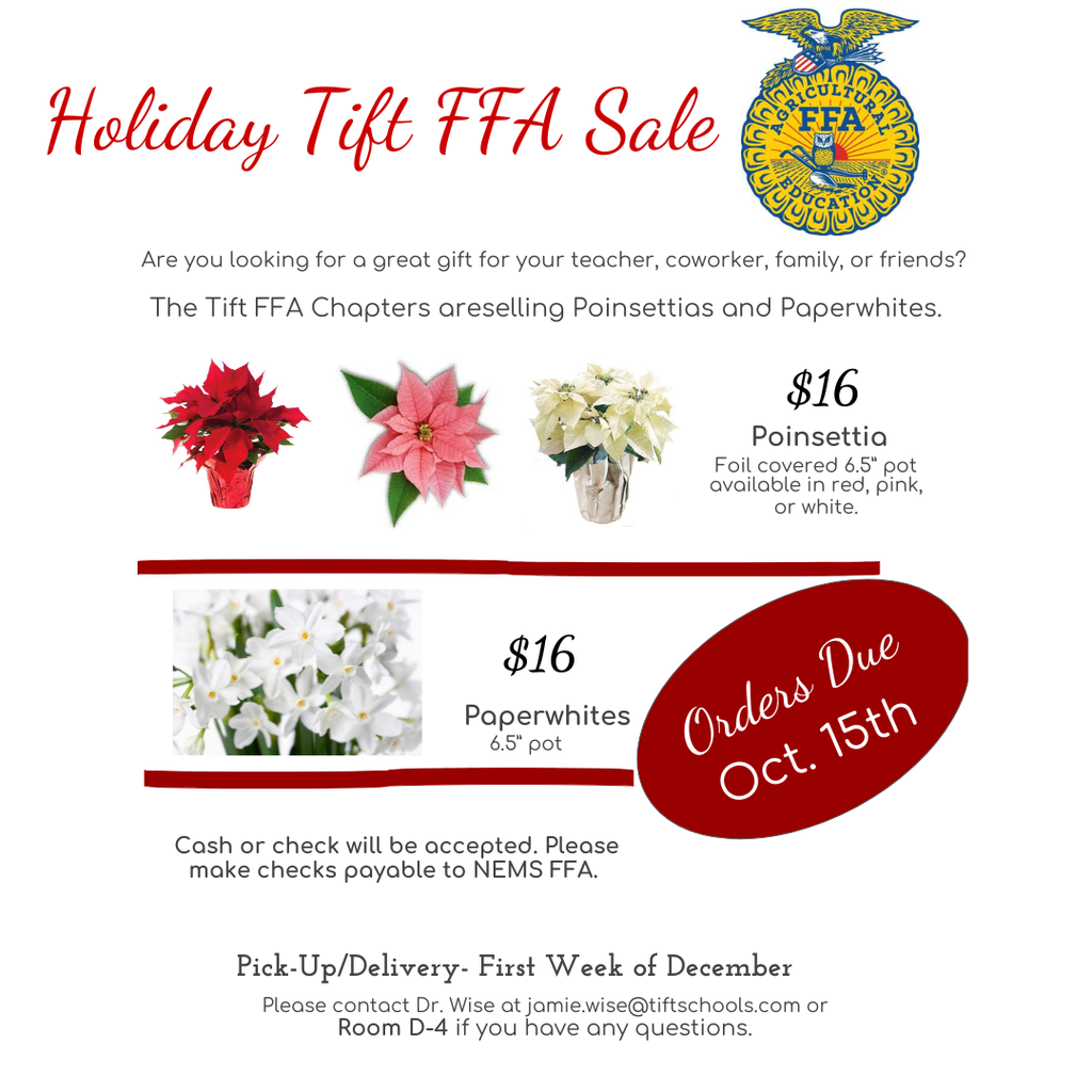 TIFT FFA HOLIDAY SALE