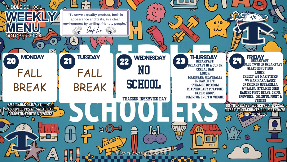 BREAKFAST AND LUNCH MENUS