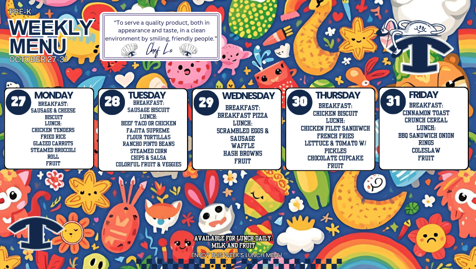 BREAKFAST AND LUNCH MENUS