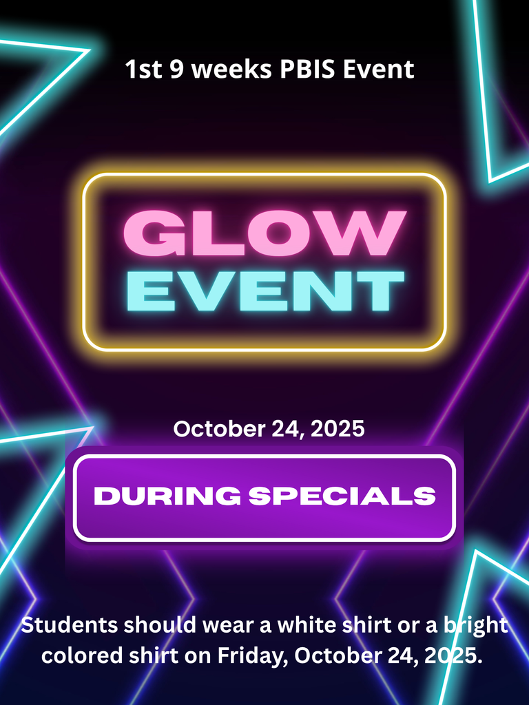 PBIS Glow Event Flyer