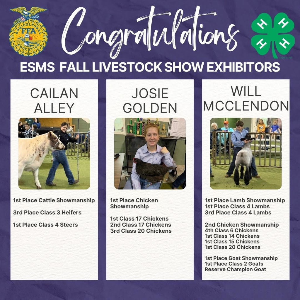 Fall Livestock Results