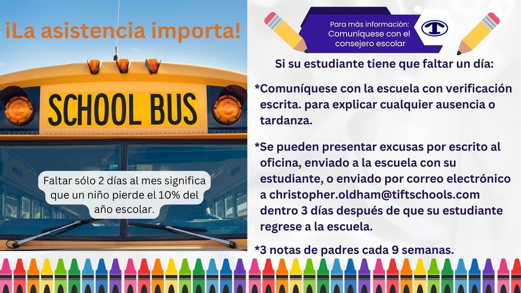 Attendance Flyer Spanish